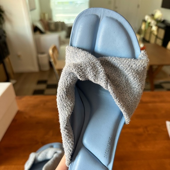 Jacquemus Les Mules Bangu Light Blue Heeled Sandals - Picture 9 of 13